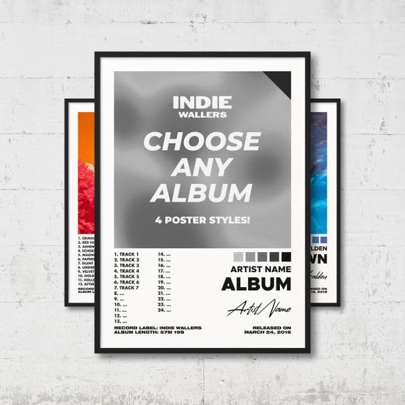 Custom Album Poster | Choose Your Own Album, Music Wall Art, Album Cover Print, Personal Album Gift, Home Decor, AP1