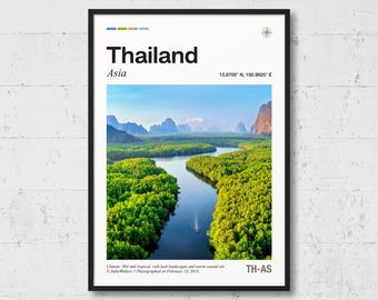 Thailand Poster | Real Photo of Thailand, Real Picture, Travel Poster, Location Wall Art, Asia Print, Home Decor, AS1