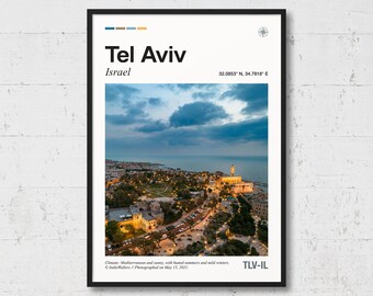 Tel Aviv Poster | Real Photo of Tel Aviv, Real Picture, Travel Poster, Location Wall Art, Israel Print, Home Decor, AS5