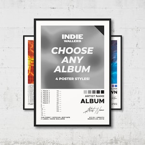 Custom Album Poster | Choose Your Own Album, Music Wall Art, Album Cover Print, Personal Album Gift, Home Decor, AP1