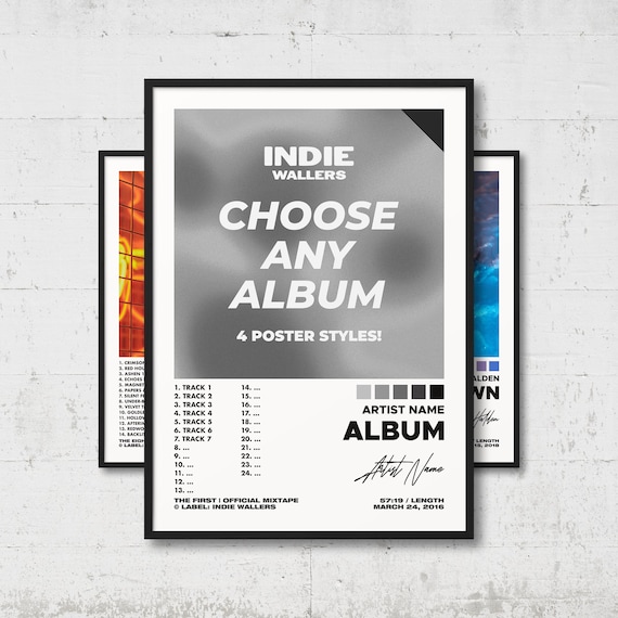 Custom Album Poster | Choose Your Own Album, Music Wall Art, Album Cover Print, Personal Album Gift, Home Decor, AP1