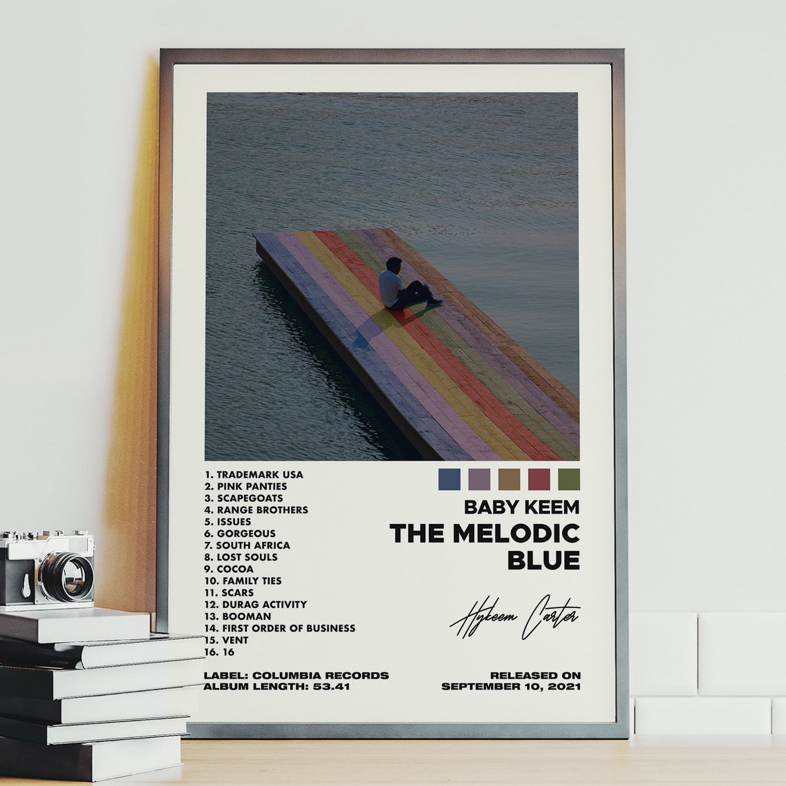 Baby Keem Poster the Melodic Blue Poster Baby Keem Album Etsy