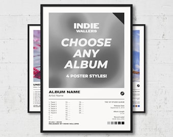Custom Album Poster | Choose Your Own Album, Music Wall Art, Album Cover Print, Personal Album Gift, Home Decor, AP2