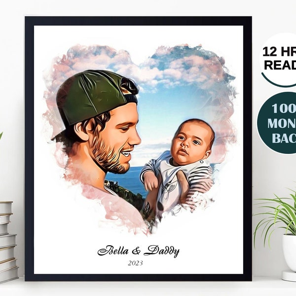 Father's Day Gift From Wife & Daughter, First Fathers Day Gift For Husband, Custom Dad Birthday Gifts Ideas, Personalized Gifts For Dad