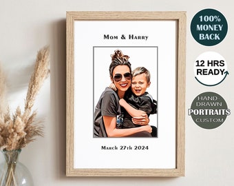 Unique Mothers Day gift, Mom Birthday gift, Grandma gift, gift for Wife, Christmas gift for New Mom, Memorial gift from Daughter & Son, Mini