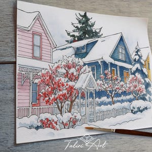 House Portrait, House Portrait From Photo, House Painting, Custom Portrait, Framed, Farmhouse Frame, Housewarming Gift, Realtor Closing Gift