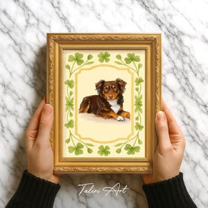 Custom Pet Portrait, Personalised Dog Illustration, Dog Cat Wall Art, Hand Drawn Pet, Pet Memorial Ideas, Digital, Christmas Gift, Pet Art