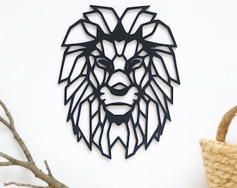 Personalized Lion Wall Decor with Name – Children's Room Wall Art, Baby Shower Gift