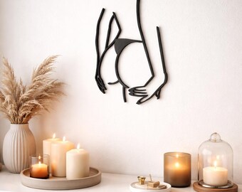 Line art sexy sensual modern woman gift idea interior decor