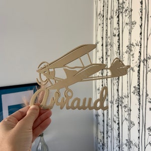 Vintage Airplane Wall Decoration in 3D Printing – Retro Design and Eco-Friendly for Kids’ Rooms