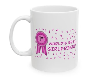 World's best girlfriend mug, couple gift, gift for her, original mug, birthday gifts, gift for girlfriend