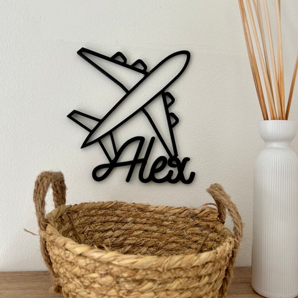 Plane for wall decoration to personalize original and modern gift idea