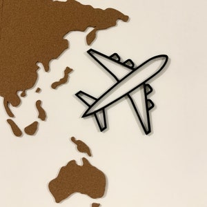 Personalized airplane wall decoration – Eco-friendly 3D wall art – Birth or birthday gift for airplane fan pilot first flight