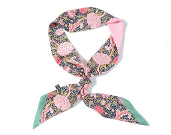 Pink Floral Print Neckerchief