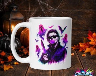 Retro Michael Myers Horror Slasher Inspired 11oz Porcelain Coffee Mug