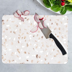 Terrazzo Pattern Serving Board, Soft Tones Serving Board, Modern Cutting Board, Faux Terrazzo Serving Board, Picnic Cutting Board,