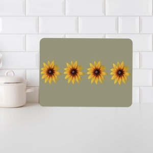 Personalized Cutting Board, High Quality, Yellow Flower Serving Board, Bohemian Cutting Board, Yellow Chopping Board, Floral Serving Board,