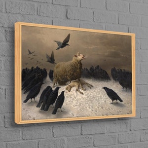 Anguish Wall Hangings, August Friedrich Wall Decor, Famous Wall Decor, Albrecht Schenck Canvas Print, Personalized Gift For Mom, Home Decor