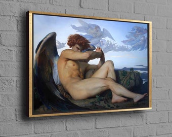 『堕天使』The Fallen Angel / アレクサンドル・カバネル 絵画 ファイル:Fallen Angel (Alexandre Cabanel) crop.jpg - Wikipedia