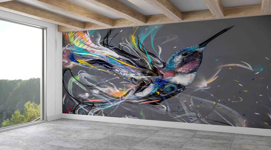 Buy Trendy Wall Decals, Animal Mural, Gift for Him, Modern Wall