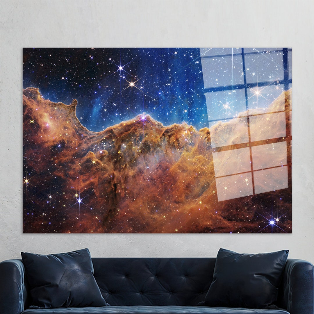James Webb Space Telescope First Image, Glass Wall Art, Tempered Glass ...