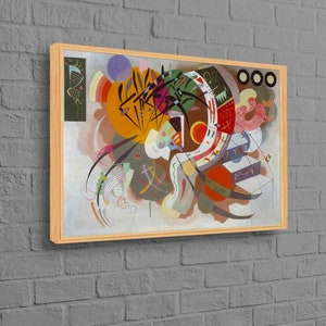 Canvas Print, Canvas, Wall Decor, Dominant Curve Wassily Kandinsky, Modern Artwork, Wassily Kandinsky Canvas Decor, Contemporary Canvas Deco