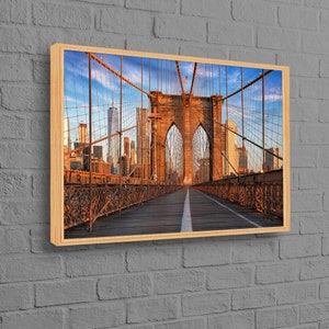 Brooklyn Bridge, Brooklyn Bridge Art Canvas, Landscape Canvas, New York Wall Decor, City Landscape Wall Art, Brooklyn Art Canvas,