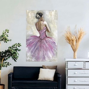 Baby Girl Gift Personalized, Girl Room Wall Hanging, Modern Glass Wall, Ballerina Wall Decor, Dancer Glass Wall Art, 3D Wall Art,
