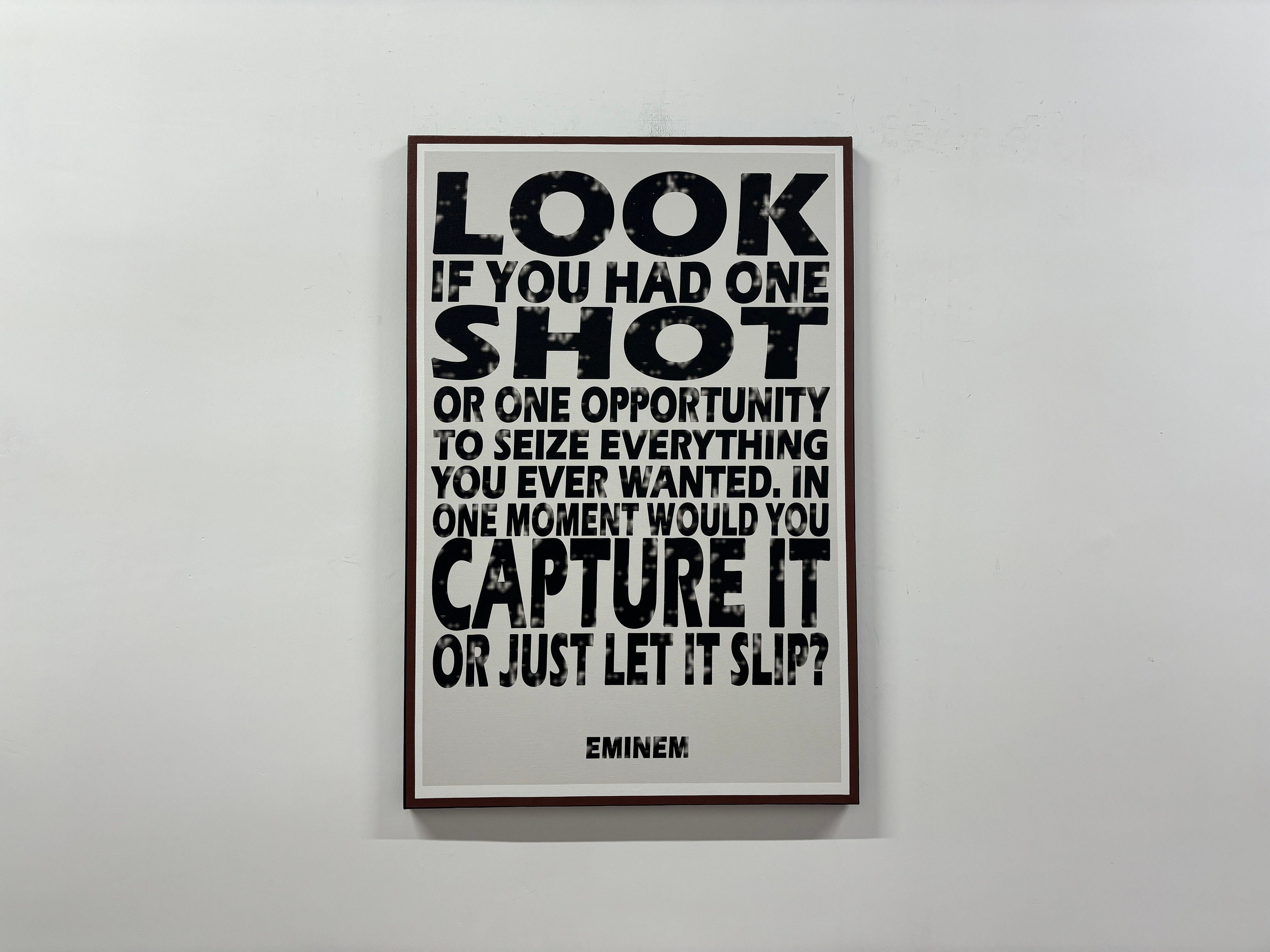 Hip Hop Singer Eminem Posters and Prints Motivational Qoutes Canvas  Painting Rapper Wall Art Pictures for Home Room Decoration