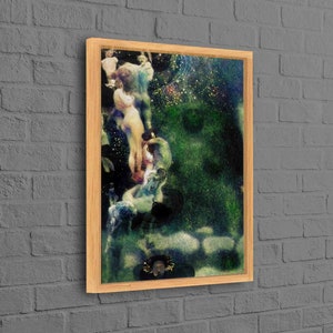 Gustav Klimt Philosophy, Canvas Art, Custom Canvas, Wall Art Canvas, Klimt Philosophy Canvas Art, Recolored Philosophy Poster,