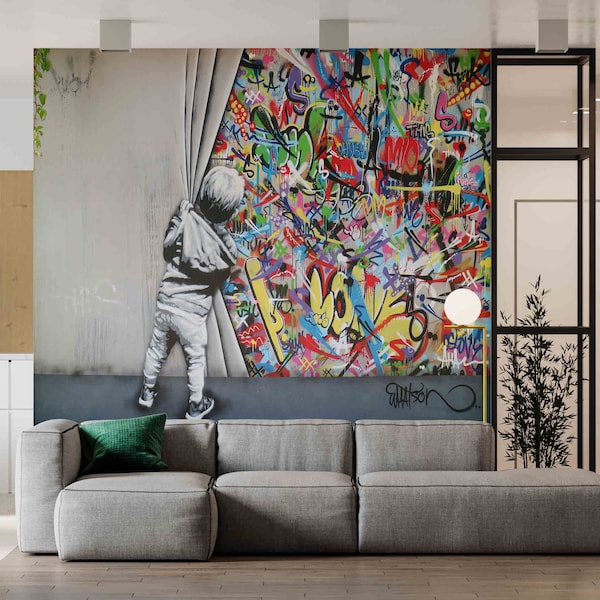 Banksy Wall Decal Etsy Australia