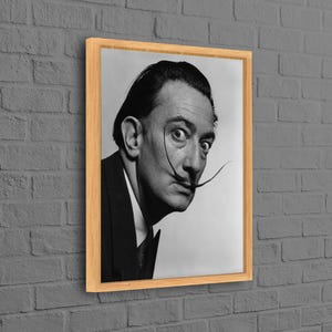 Modern 3D Canvas, Handmade Gift, Salvador Dali Wall Hangings, Office Canvas Print, Famous 3D Canvas, Personalized Wedding Gift For Couple,