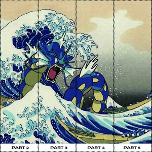 The Great Wave Wall Art, Wave Off Kanagawa Wall Art, Wallpaper Art, Japanese Wall Paper, Famous Wallpaper, 3D Wallpaper, Contact Paper, image 7