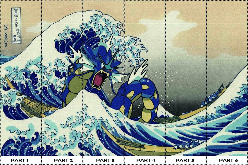 The Great Wave Wall Art, Wave Off Kanagawa Wall Art, Wallpaper Art, Japanese Wall Paper, Famous Wallpaper, 3D Wallpaper, Contact Paper, image 7