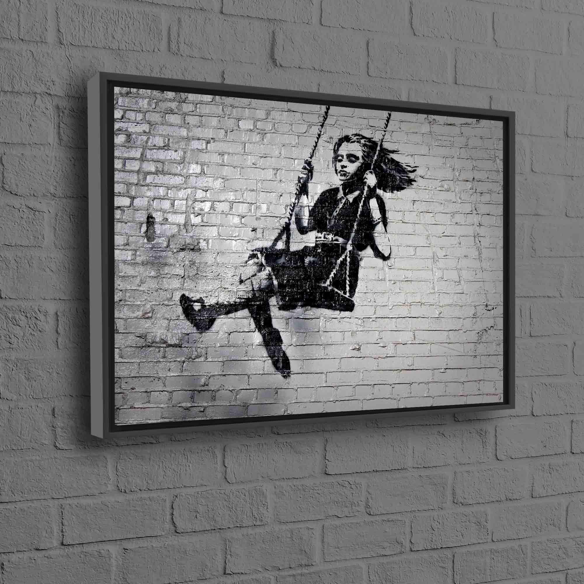 バンクシーポスターBanksy poster「逆立ちする女性