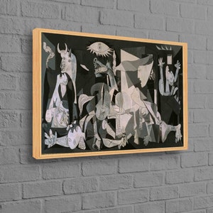 Guernica Pablo Picasso, Poster Picasso, Decorazione murale famosa, Riproduzione stampata, Decorazione murale Guernica, Tela artistica Pablo Picasso,