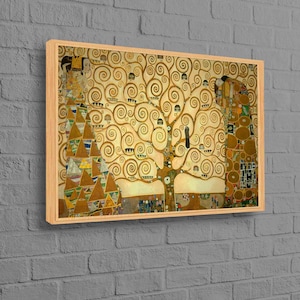 Klimt The Tree Of Life, Tree Life Canvas Gift, Reproduction Artwork, Klimt Tree Artwork, Famous Art Canvas, The Tree Of Life Canvas Poster,