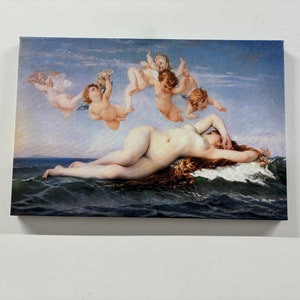 The Birth of Venus, Venüs Wall Art, Angel Canvas Art, Reproduction Canvas Art, Sea And Angels Canvas Art, Alexandre Cabanel Canvas,