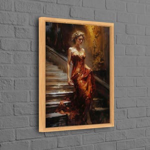 Modern 3D Canvas, Beautiful Woman Canvas Print, Woman Painting Print Canvas Print, Abstract Woman Canvas Gift, Personalized Baby Gift,