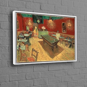 The Night Cafe by Van Gogh, Famous Art Canvas, Van Gogh Cafe Artwork, Famous Table Printed, Vincent Van Gogh Art Canvas, image 8