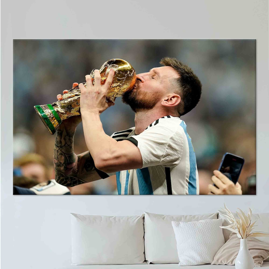 motivational-artwork-messi-kissing-world-cup-wall-hangings-messi