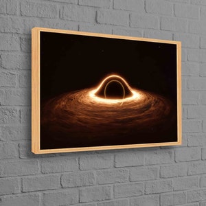 Black Hole Canvas Decor, Modern Wall Decor, Living Room Wall Art, Painting on Canvas, Black Hole, Custom Wall Decor, Black Canvas,