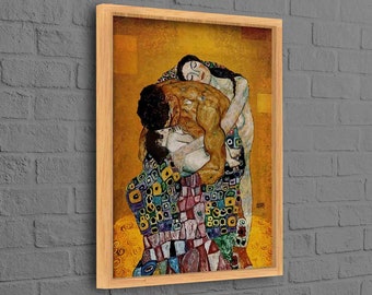 Gustav Klimt The Family, Famous Art Canvas, Art Nouveau Artwork, Reproduction Canvas, Gustav Klimt Canvas Art, The Family Artwork,