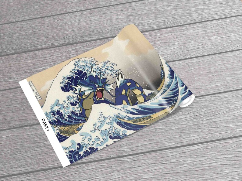 The Great Wave Wall Art, Wave Off Kanagawa Wall Art, Wallpaper Art, Japanese Wall Paper, Famous Wallpaper, 3D Wallpaper, Contact Paper, image 6