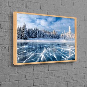 Personalized Gifts, Canvas Wall Art, Canvas Decor, Nature Landscape Printed, Winter Canvas, Winter Scenery, View Wall Decor,