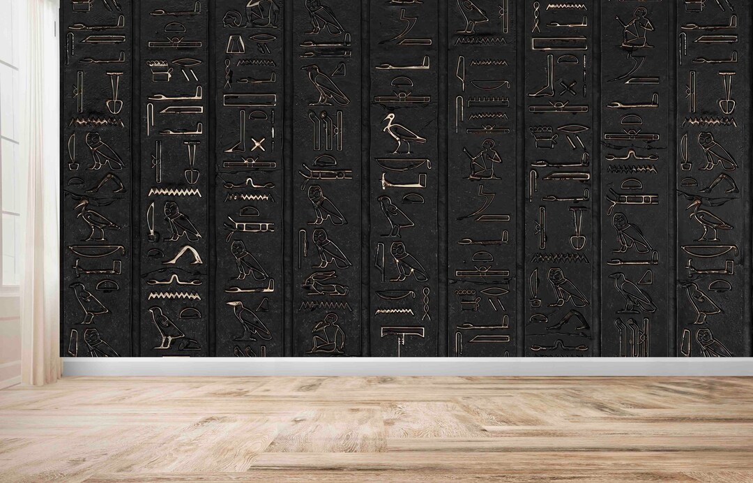 Buy Modern Wall Decals, Hieroglyph Wall Stickers, Vinyl Wallpaper