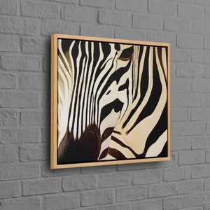 Wall Art, Wall Art Canvas, Canvas Art, Abstract Zebra Painting Print, Modern Canvas Poster, Abstract Zebra Poster,