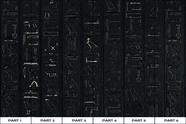 Buy Modern Wall Decals, Hieroglyph Wall Stickers, Vinyl Wallpaper