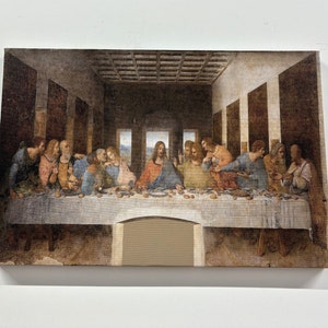 The Last Supper, Famous Canvas Art, Da Vinci Art, Last Dinner Wall Decor, Famous Poster, Reproduction Wall Art, Classic Wall Decor,