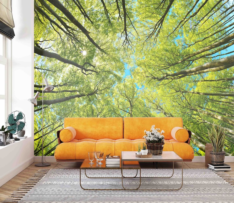 Buy Forest View Wall Stickers, Wall Decorations, Tree Wall Mural, Tree